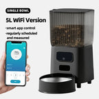 OEM 5L Smart Cat Feeder With Camera 5G Tuya APP Control Automatic Dog Feeding Machine Automatic Pet Feeder