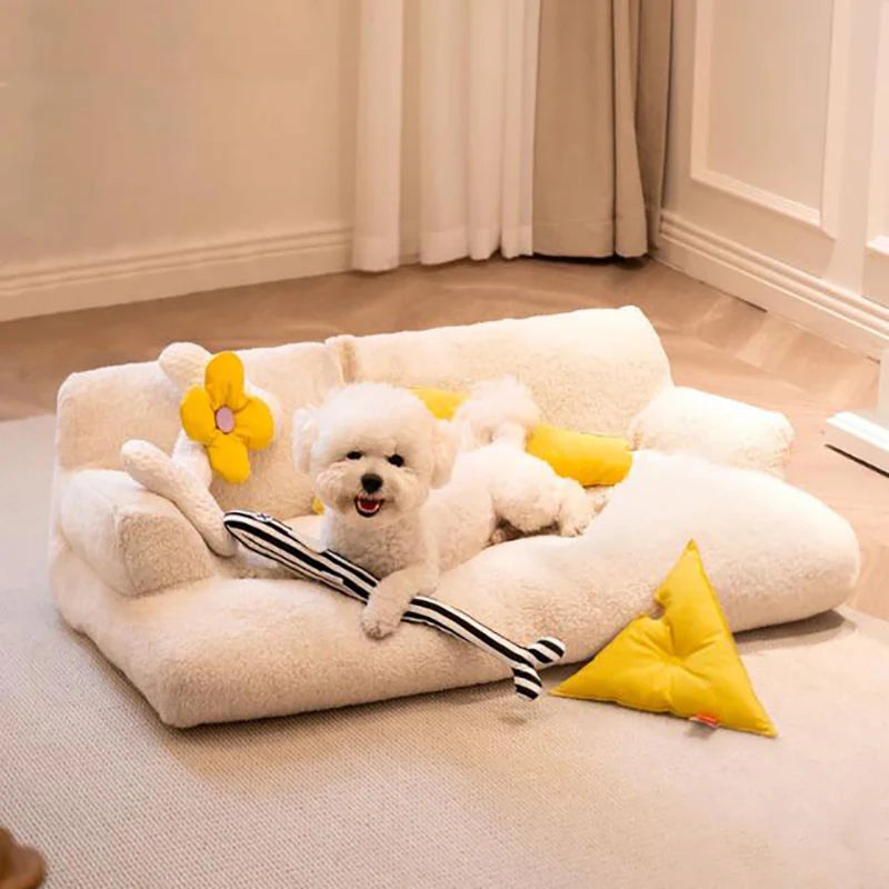 Custom LOGO Comfortable Disassembled Dog Bed & Cat Sofa Modern Style Pet Supplies for Cat Puppy & Dog