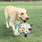 Interactive Dog Toys Dog Soccer Ball to Keep Them Busy Durable Dog Balls with Straps for Small/Medium/Large Dogs Ball
