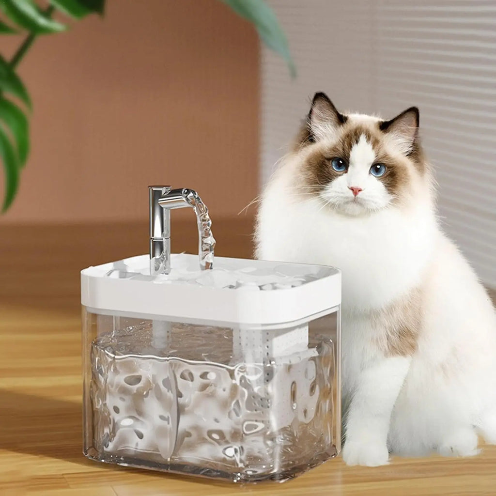 Cat Water Bowl Automatic Pet Fountain Cat Water Fountain Pet Water Dispenser Automatic Drinking Dispenser for Small Medium Pets