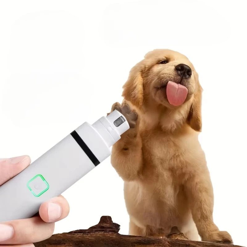 Electric Pet Nail Grinder USB Rechargeable Pet Grooming Nail Grinder Suitable for Cats and Dogs Quiet Gentle Pet Grooming Tool