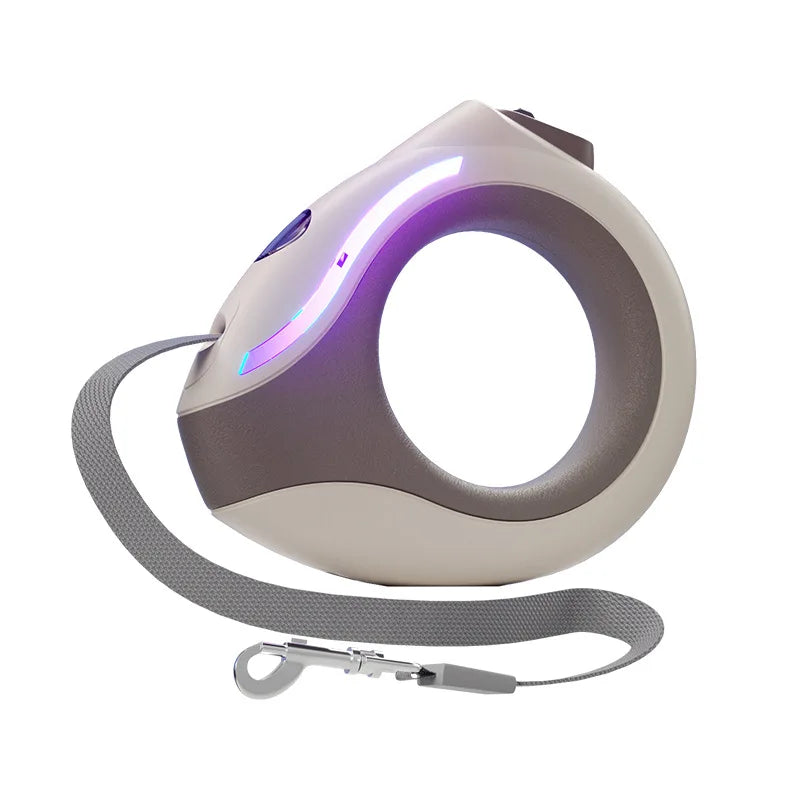3m Luminous LED Dog Leash Automatic Retractable Nylon Pet Lead Extension Puppy Walking Running Lead Roulette for Dogs