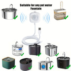 Automatic Pet Water Fountain Sensor Usb Powered for Cats Compatible With Any for Cat Water Fountain Accessories