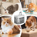 Cat Water Bowl Automatic Pet Fountain Cat Water Fountain Pet Water Dispenser Automatic Drinking Dispenser for Small Medium Pets