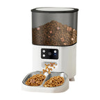 OEM 4.5L Large Capacity Automatic Pet Feeder with Camera Durable Bowls Plastic WIFI APP Voice Rechargeable Smart Pet Feeder