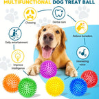 Large Spiky Dog Balls Dog Chew Toys for Aggressive Chewers Teething Puppies and Clean Teeth Interactive Squeaky Toy for Training
