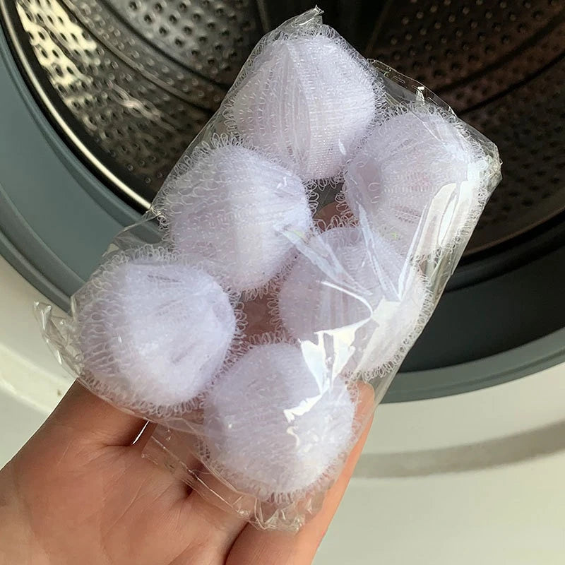 6 Pack Pet Hair Remover Catcher Washer Dryer Balls Washing Machine Laundry Ball Pet Hair Remover for Washing Machines