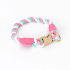 Large Medium Small Dog Products Personalized Pet Bow Tie Color Gradient Collar Metal Buckle Alloy D-Hook Polyester Cotton