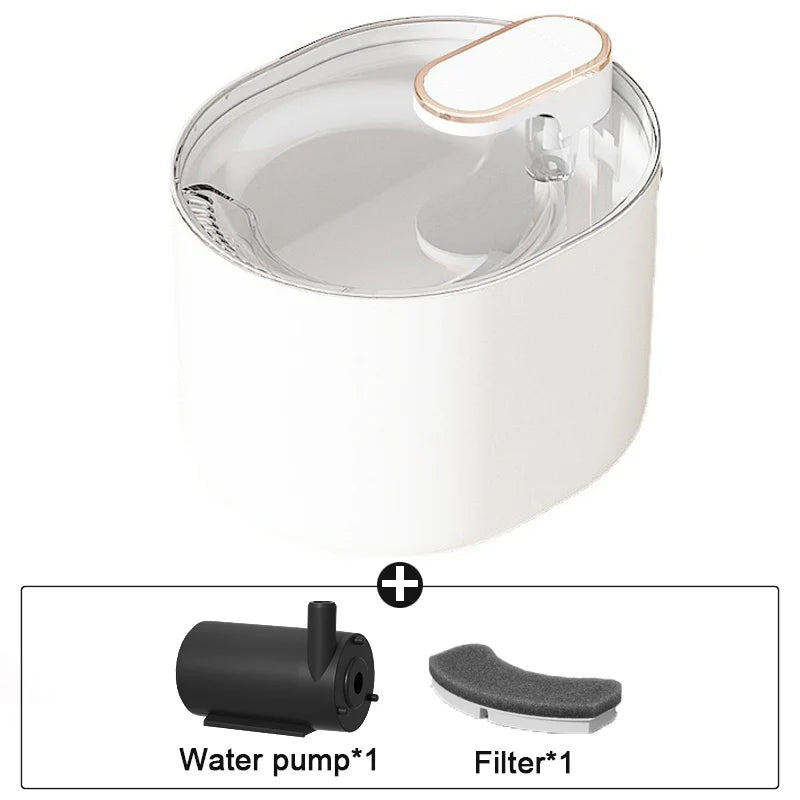 3L Smart Cat Water Fountain Auto Loop Filtering Drinker Auto Power-off Pet Water Dispenser Large Capacity Cats Pet Manufacturer