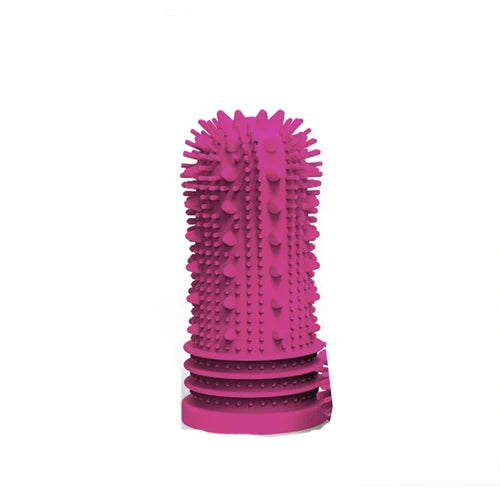 New Sustainable Silicone Pet Finger Toothbrush Non-Toxic Teeth Cleaning Tool for Puppy Dogs Bad Breath Care Dog Brush Pet
