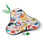 Interactive Cat Toy Automatic Cat Toys for Indoor Cats Hide Seek Cat Toy with Motion Activated Moving Feather USB Rechargeable