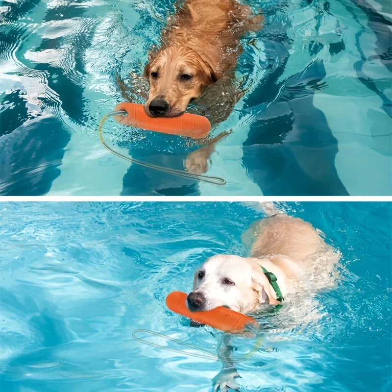 Floating Dog Chew Toy with Rope Durable Water-Resistant Interactive Training Toy for All Breeds Dogs Summer Outdoor Dog Toys