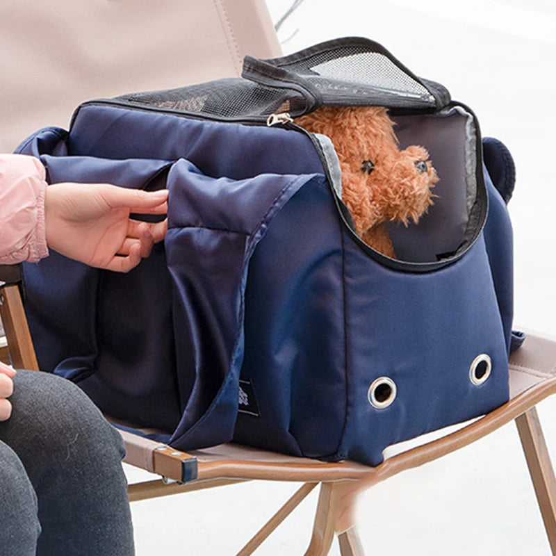 Portable Pet Carrier Bag Large Capacity Handbag Comfort Pet Shoulder Bag Sling Outdoor Travel Pet Designer Dog Cat Carrier Bag