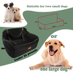 Custom Detachable Dog Car Seat Memory Foam Dog Booster Seat Travel with Storage OEM ODM Bag Dog Beds for Medium Large Dogs