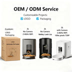Hot Selling Automatic Pet Feeder Smart Dog Feeder 2L/67.63oz Button Control Dog Slow Food Timed Smart Cat Food Dispenser