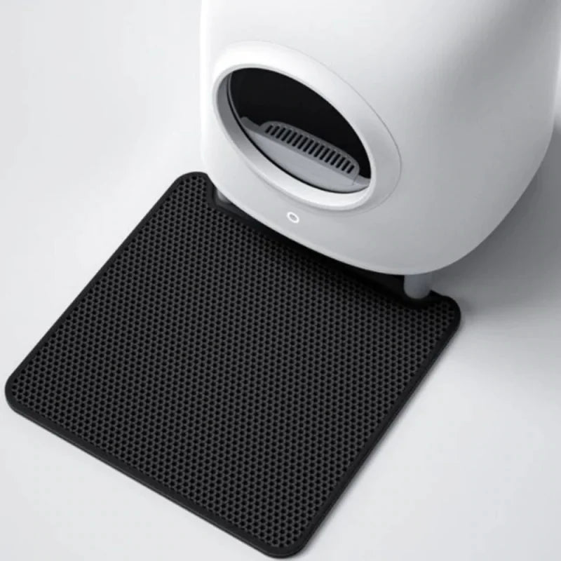 Petree Double Layer PVC Cat Litter Box Mat Non-slip Pet Poop Bag Trapper Bottom Cat Litter Pad Made of Durable Plastic