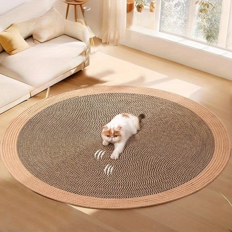Summer Durable Breathable Cat Scratching Board Indoor Cooling Cat Mat Pad for Relaxation Reduces Furniture Damage Play Behavior