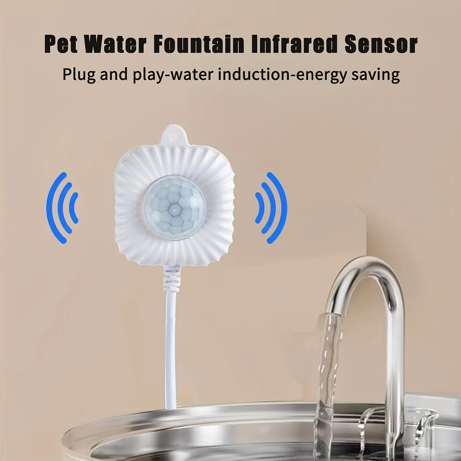 Automatic Pet Water Fountain Sensor Usb Powered for Cats Compatible With Any for Cat Water Fountain Accessories