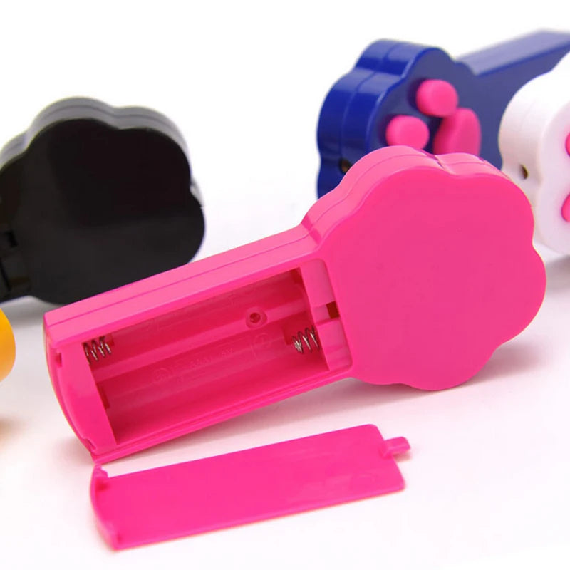 Paw Style Electronic Pet Cat Catch Toys Interactive Cat Toys LED Light Pointer Exercise Chaser Toy Cat Scratching Training Tool