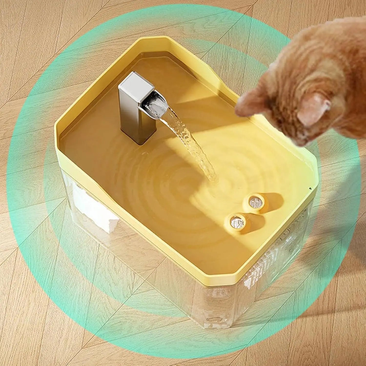 1.5L Automatic Cat Water Drinking Fountain Dispenser for Pet Water Fountain Filter Anti-Slip Automatic Indoor Cat Water Fountain