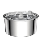 Best Seller OEM 3.2L Stainless Steel Cat Water Fountain Automatic Pet Water Dispenser with Charging Power Source