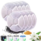 8pcs Eco-Friendly Replaced Activated Carbon Filter Box Package for Cat Water Fountain Replacement Filters for Water Dispenser