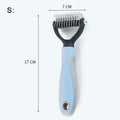 Pet Brush Fur Knot Cutter Dog Grooming Shedding Tools Pet Cat Hair Removal Comb Dog Brush Double Sided Pet Comb Dog Supplies