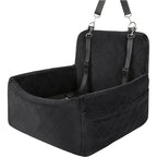 Custom Deluxe Portable Dog Car Seat Travel Carrier Breathable Fabric Travel Booster Seat with Safety Strap for Small Medium Dogs
