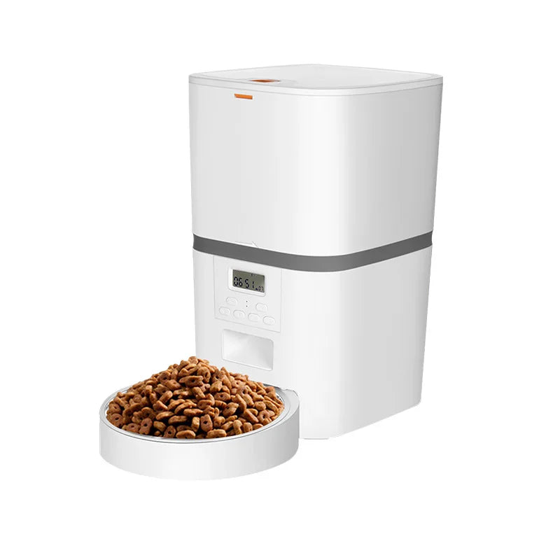 4L Large Capacity Smart Pet Feeder Button Control Cat Automatic Food Dispenser Timing Quantitative Voice Dog Feeder Accessories