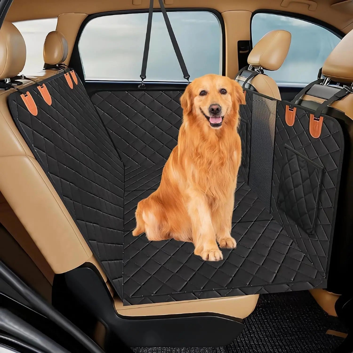 OEM Back Seat Extender for Dogs Hard Bottom Dog Car Seat Cover Support 300lbs Heavy Duty Scratch Backseat Dog Hammock Truck SUV