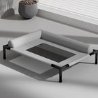 Large Breathable Mesh Dog Bed Off-The-Ground Moisture-Proof with Removable Washable Feature Universal Camp Bed for Summer Winter