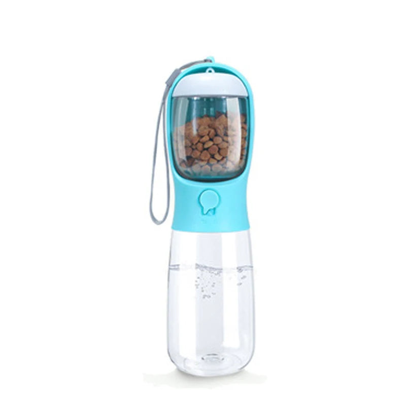 3 in 1 Dog Water Bottle Pet Bowls & Feeders Dog Water Bottle with Food Storage 550ml Outdoor Travel Pet Water Bottle