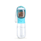 3 in 1 Dog Water Bottle Pet Bowls & Feeders Dog Water Bottle with Food Storage 550ml Outdoor Travel Pet Water Bottle