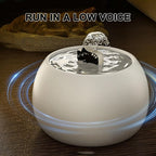 1.5L Automatic Cat Water Dispenser Fountain Rechargeable Pet Water Dispenser with Long-Lasting Filtered Sensor Ceramic Cat Bowl