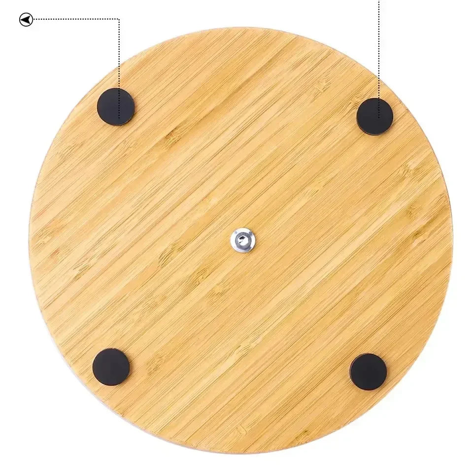 Interactive Cat Toy Rotary Table Solid Wood Pet Playing Stick Bell Baby Cat Automatic Cat Play Ball Pet Supplies