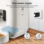 OEM 2L Portable Charge Automatic Cat Feeder with Camera Smart Dog Feeder Timed Cat Food Dispenser WIFI Control Pet Feeder