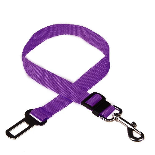 Adjustable Pet Car Seat Belt Nylon Lead Dog Leash Backseat Safety Belt OEM Custom Designer Dog Harness Collar Pet Accessories