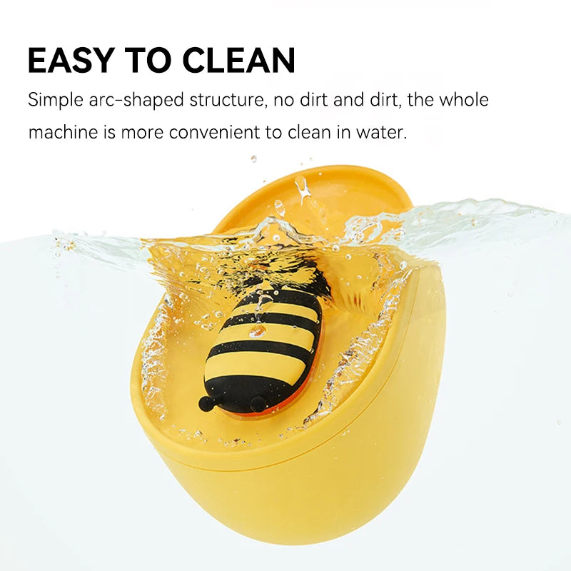 Cute Bee USB Charging Cat Water Fountain Automatic Electronic Pet Water Dispenser Bowl with Filter Cats Dogs Drinking Feeder 2L