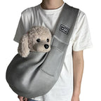 Pet Carrier Sling Breathable Bag Puppy Carrier Purse Hand-Free Dog Sling Carrier with Storage Pockets for Small Dogs Cats