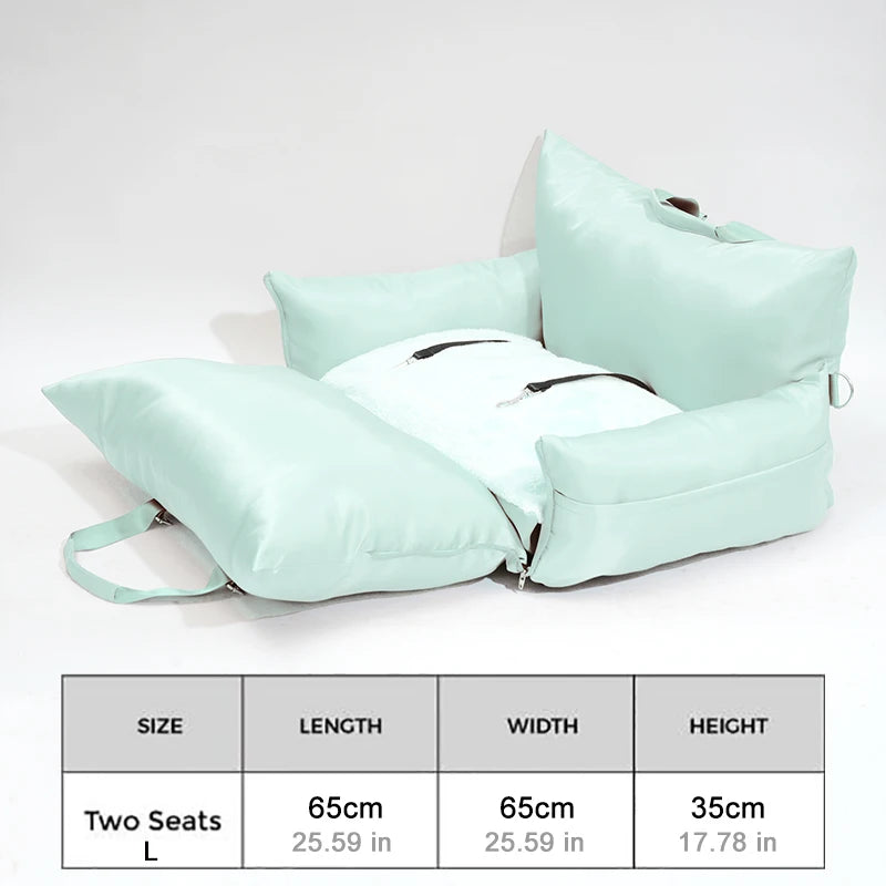 Waterproof Dog Car Seat Bed Soft Luxury Dog Beds Travel Pet Carrier Bag Pet Car Seat Custom LOGO Designer Dog Products