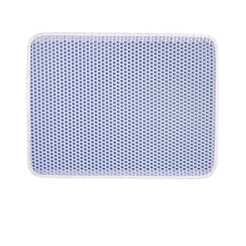 Pet Cat Litter Mat Waterproof EVA Double Layer Cat Litter Trapping Pet Litter Box Mat Clean Pad Products for Cats Accessories
