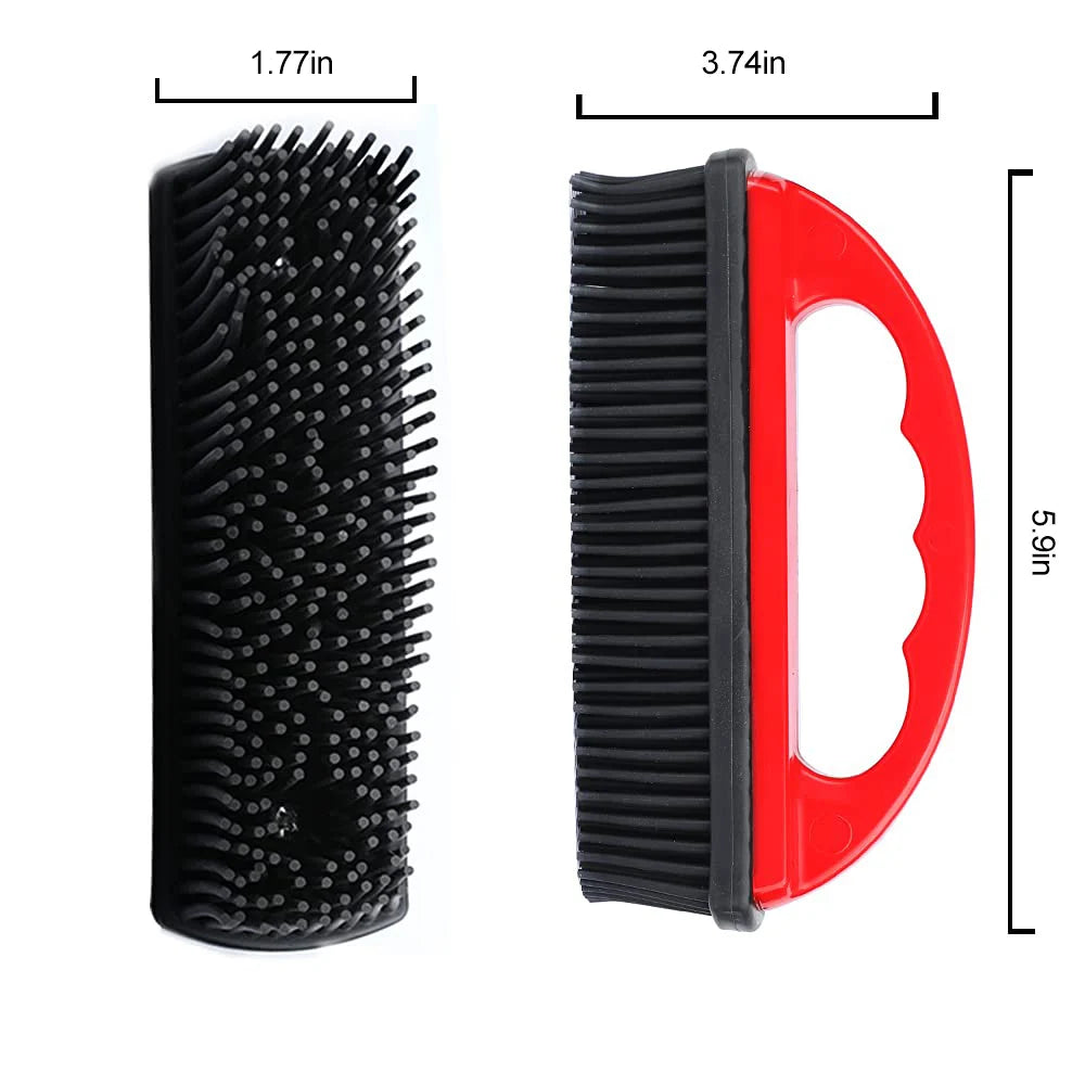 Rubber Pet Hair Removal Brush Silicone Lint Debris Remover for Dog Cleaning and Grooming Efficient Cat Brush