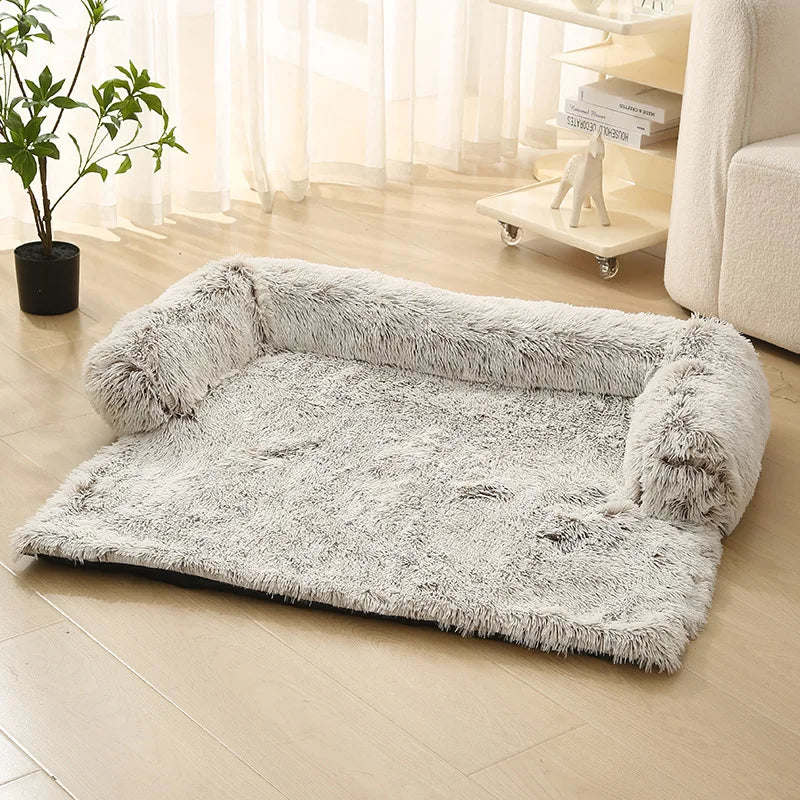 Detachable Pet Sofa Protector Washable Large Dog Bed Calming Bed for Large Dogs Pad Blanket Winter Warm Cat Bed Mat Couches