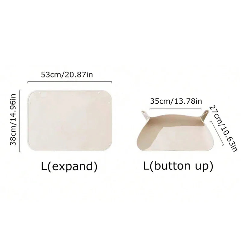 Dog Cat Food Bowl Mat With Half Wrapped Knitted Felt Waterproof Anti-Oil and Easy to Clean Cat Water Fountain Mat