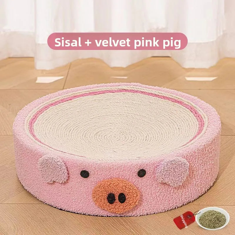 Cute Design Cat Scratcher Mat Bed 3 in 1 Cat Lounge Furniture Protective Carpets Sofas Durable Cardboard Tree Cat Entertainment