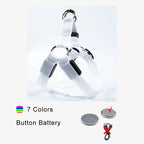 Adjustable LED Dog Harness No Pull Small Medium Glowing Nylon Breast Band Night Safety Pets Dog Accessories