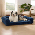 Orthopedic Pet Bed for Large Sized Dogs Waterproof Memory Foam with Removable Egg-Crate Foam Non-Slip Bottom Pet Couch Sofa