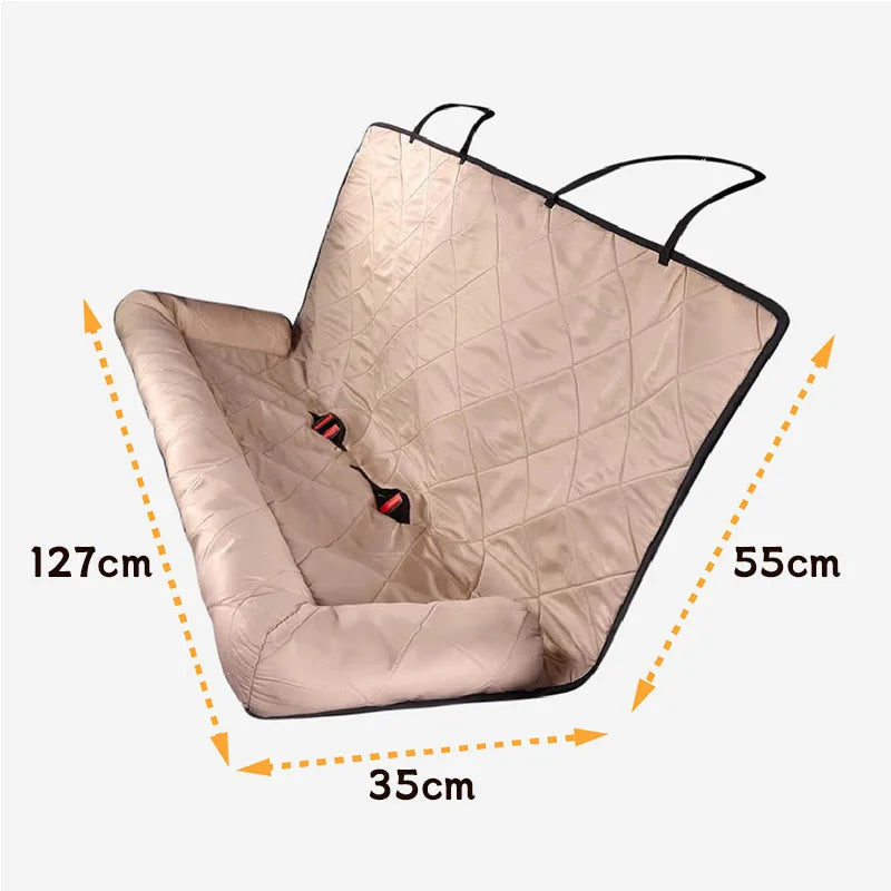Waterproof Dog Car Seat Cover Pet Travel Pet Carrier Car Dog Seat Mat Protector With Middle Seat Outdoor Pet Products