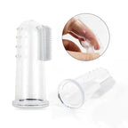 Silicone Pet Finger Brush Soft Dog Toothbrush Teeth Cleaning Tool Bad Breath Tartar Non-toxic Designer Dog Cleaning Pet Supplies