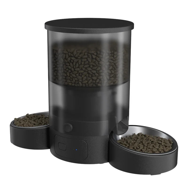 3L Two Bowls OEM Smart Automatic Dog Feeder WIFI Remote Control Dog Food Dispenser  Timing Automatic Pet Feeder Cat Dog Products